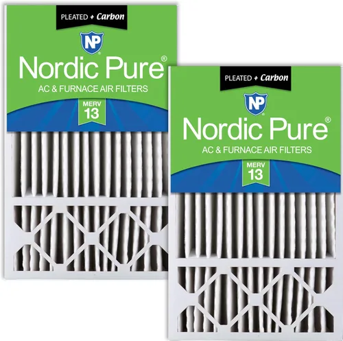 Vista 14 de Nordic Pure 16x25x5 (15_3/4 x 24_3/4 x 4_3/8) Honeywell/Lennox Filtro de aire de reemplazo MERV 8 1 unidad