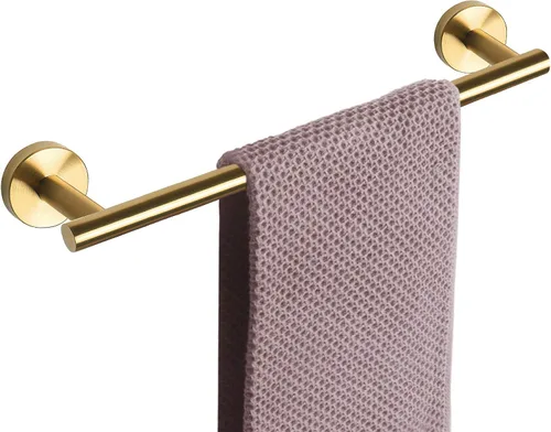 Vista 39 de NearMoon - Barra para toallas de baño, accesorios de baño de acero inoxidable, para toalla de ducha para baño, soporte de toalla montado en la pared