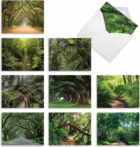 Vista 10 de The Best Card Company Juego de 10 tarjetas de agradecimiento surtidas de 4 x 5.12 pulgadas con sobres (10 diseños, 1 cada uno) tarjetas de golf