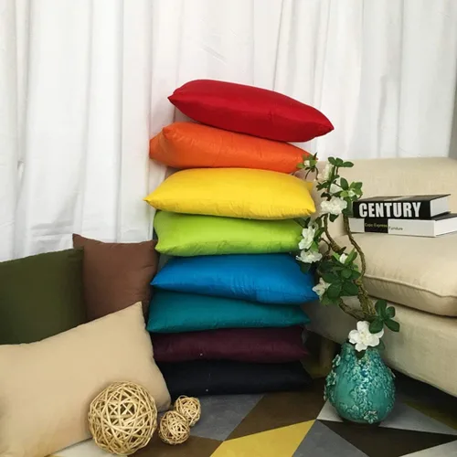 Vista 7 de Paquete de 8 fundas de almohada decorativas 100% de algodón, cómodas y sólidas, para Navidad, Halloween, sofá