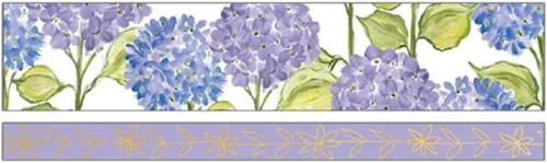 Vista 2 de Paper House Productions Carole Shiber - Juego de 2 rollos de cinta washi decorativa para álbumes de recortes y manualidades, hortensias pastel