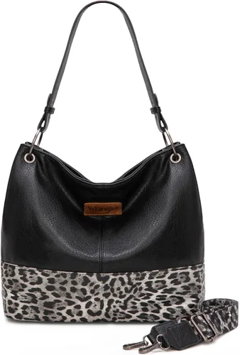 Vista 63 de Wrangler Hobo - Bolsas para mujer de cuero vegano con asa superior, bolsos de hombro y bolsos