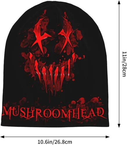 Vista 4 de EUGENEHW Mushroomhead - Gorro de punto para hombre y mujer, color negro, Negro