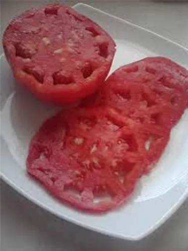 Vista 2 de Tomate, semillas de tomate gigante de Bélgica, reliquia, 20 semillas, deliciosa fruta grande y sabrosa