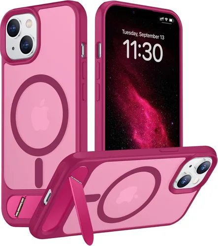 Vista 257 de Funda para iPhone 11 con compatibilidad magnética, [Soporte invisible incorporado][Compatible con MagSafe]