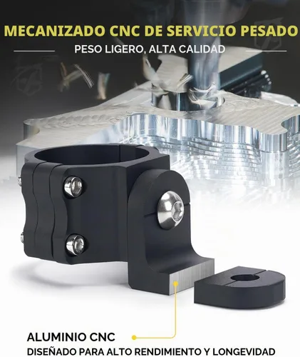 Vista 4 de Xprite Soporte de Montaje para Luz de Látigo, Soporte de Montaje de Látigo y Bandera UTV, Aluminio CNC Resistente Ajustable 360° para Barra