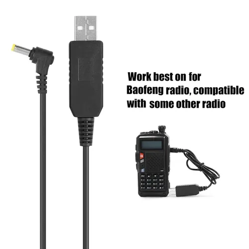 Vista 6 de Cable de carga USB para 5R Walkie Talkies de alta capacidad 3800mAh accesorios de batería