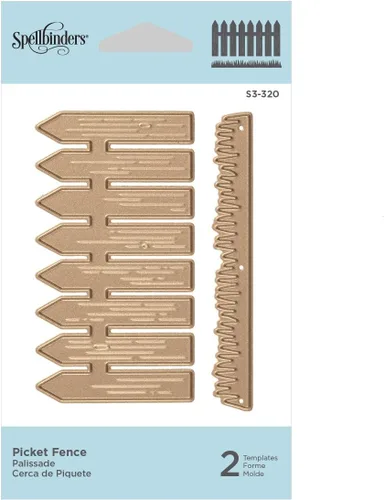 Vista 3 de Spellbinders S3-320 Die D-Lites Picket Fence Grabado/oblea fina