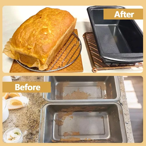 Vista 7 de UBeeize Forros para Molde de Pan de 2 lb, 100 PCS Forros para Molde de Pan para Hornear Pan 9x5, Forros Antiadherentes para Molde de Pan, Papel
