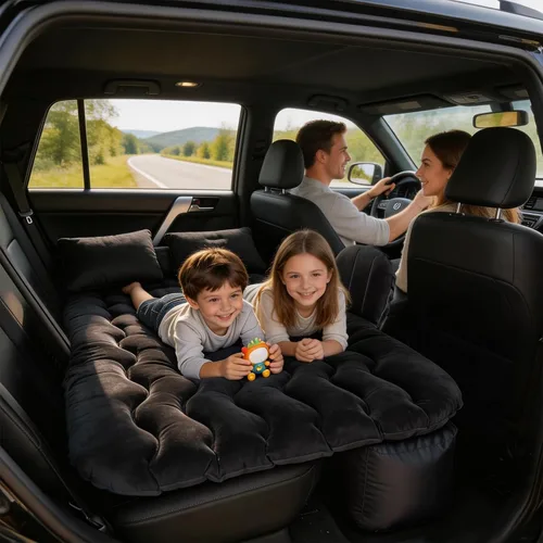 Vista 2 de Ergocar Colchón de aire inflable para cama de aire, sofá de aire, sofá de viaje, camping, cama de aire, impermeable, a prueba de fugas, tumbona