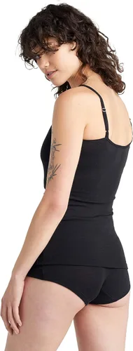 Vista 3 de Icebreaker Merino Camisola para mujer de 6.17 oz todos los días, capa base de lana merina, camiseta térmica suave sin mangas con cuello redondo