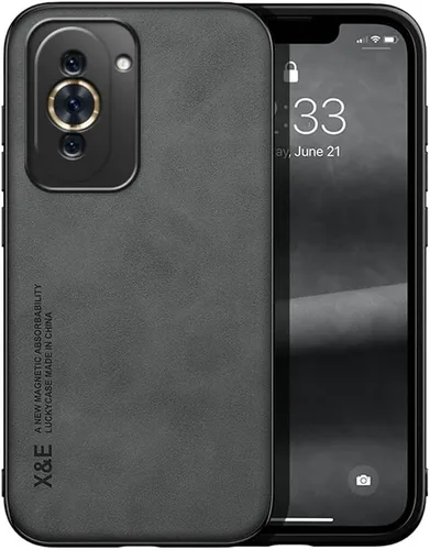 Vista 2 de Kepuch Silklike Funda Para Huawei Nova 10 Pro - Cubierta De Parachoques Placa De Metal Incorporada Para Huawei Nova 10 Pro - Negro