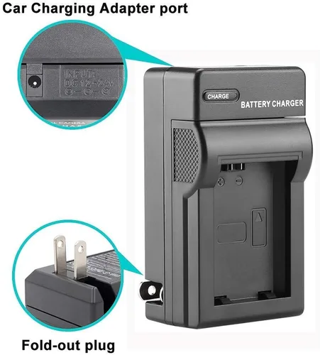 Vista 3 de Paquete de 2 baterías NB-6L y kit de cargador para cámara Canon