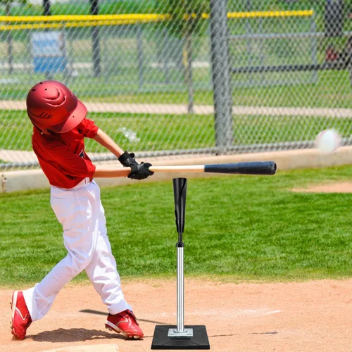 Vista 8 de Zdgao Batting Tee for Baseball/Softball, Adjustable Height 25" to 37" Baseball Tee with Removable Rubber Top and Premium Base for All Ages