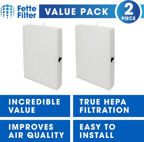 Vista 2 de Fette Filter Filtros purificadores de aire. Compatible con HRF-R2, HRF-R3, Filter R (HRF-R2, paquete de 2)