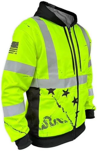 Vista 13 de SafetyShirtz SS360 ANSI Clase 3 Tipo R Sudaderas con Capucha Gráfica