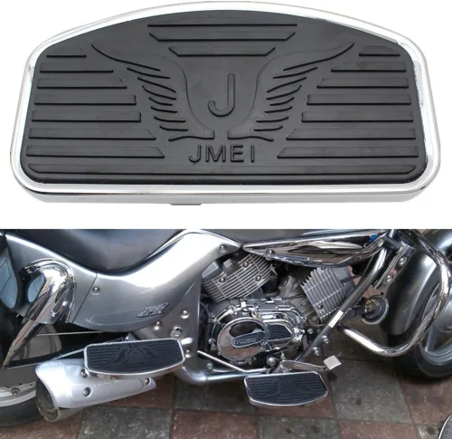 Vista 4 de Estriberas y reposapiés de motocicleta para Honda VTX1300 VTX1800 Suzuki VL400 VL800 C50 reposapiés delantero/pasajero par