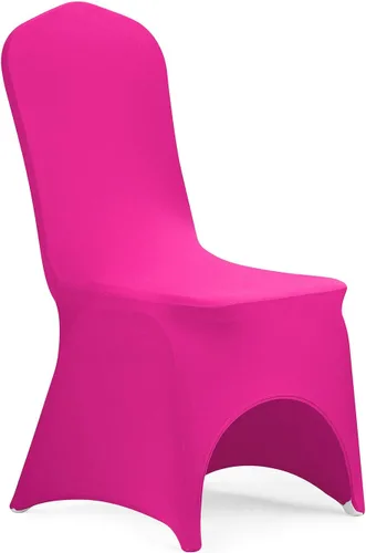 Vista 26 de Peomeise - 6 piezas de funda elástica de elastano para sillas, para bodas, fiestas, banquetes y eventos (negro, 6)