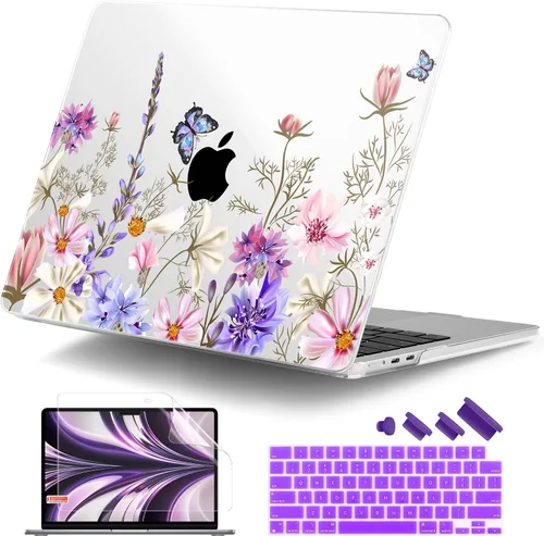 Vista 42 de [Usado] DONGKE Funda para MacBook Air M4 de 13.6 pulgadas 2025 2024 2023 2022 Modelo A3240 A3113 A2681 M3 M2 Chip, carcasa rígida de plástico