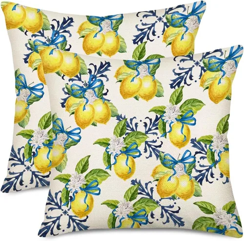 Vista 21 de Fukeen Juego de 2 fundas de almohada de playa de verano de 16 x 16 pulgadas, conchas de mar, conchas de coral y estrellas de mar y estrellas de mar