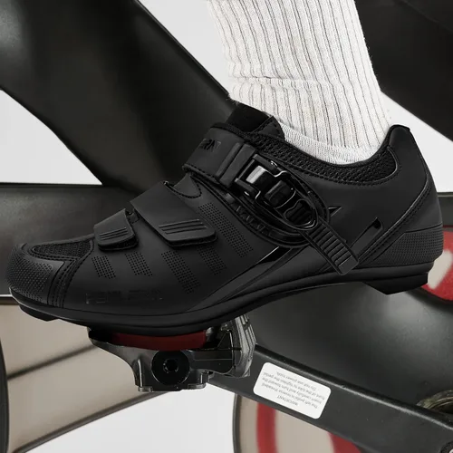 Vista 6 de FENLERN Zapatos de ciclismo para hombres y mujeres, compatibles con tacos Delta preinstalados para interiores, bicicleta de carretera, bicicleta
