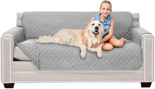 Vista 179 de Sofa Shield - Funda para sofá Loveseat con correa patentada, protector de cojín, funda reversible diseñada en EE. UU. resistente a manchas