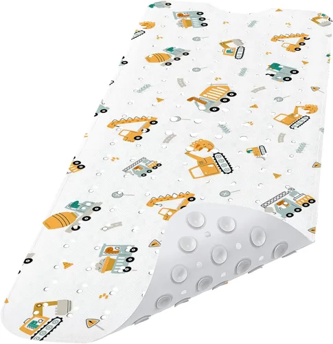Vista 14 de LNOND Alfombra de baño para niños, alfombrilla de baño con diseño de tiburones marinos, alfombrillas de baño antideslizantes para niños
