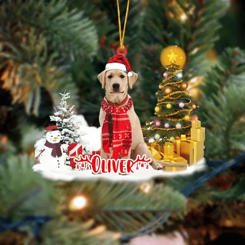 Vista 92 de NAZENTI Adorno personalizado de gato abisinio con árbol de pino, adorno de Navidad personalizado para perros amantes de las mascotas, colgante