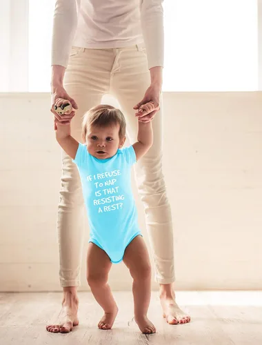 Vista 3 de CBTwear If I Nap Is That Resisting Baby Bodysuit Adorable Boy Girl Romper Ropa