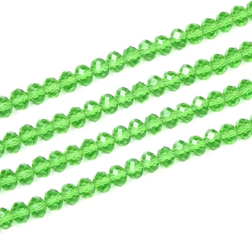 Vista 8 de 500 piezas de cuentas de cristal checo facetadas rondelle de 4 mm, pequeñas y diminutas, espaciadoras a granel, color amatista púrpura para hacer