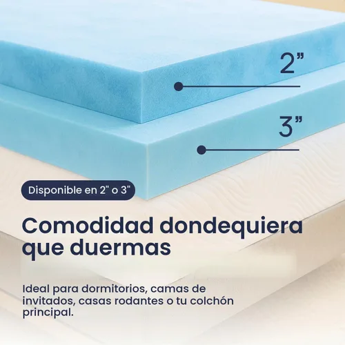 Vista 6 de Sure2Sleep Cool Gel Swirl - Cubre colchón de gel de 2 - 3 pulgadas