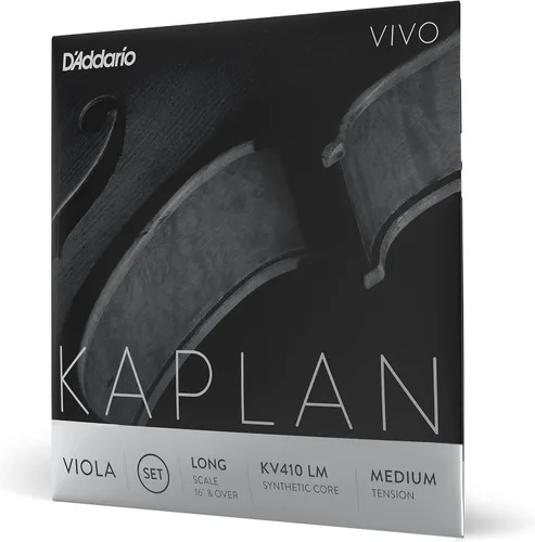 Vista 6 de D'Addario Kaplan Vivo - Cuerda de viola individual A - KV411 LM - Cuerdas de viola - Escala larga, tensión media