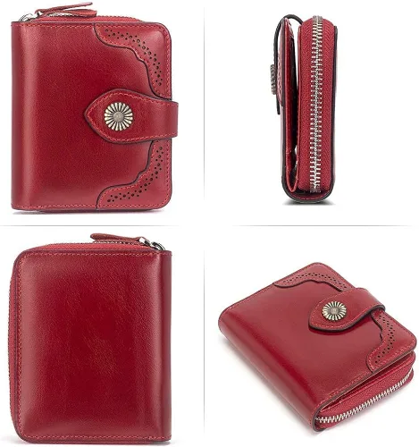 Vista 8 de BOSTANTEN Bolso de cuero de las mujeres diseñador grande Hobo bolsos bolsos de hombro paquete con las mujeres cartera de cuero RFID bloqueo pequeño