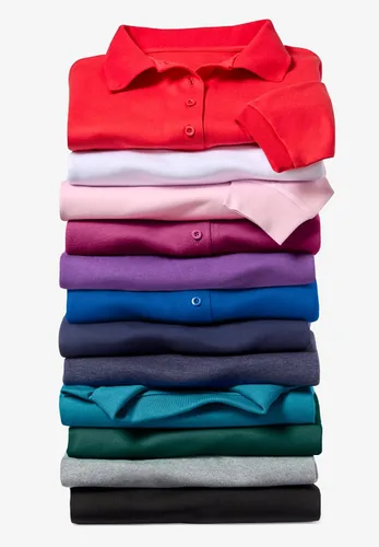 Vista 5 de Woman Within Polo de manga larga para mujer, talla grande