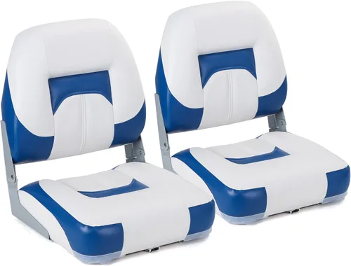 Vista 14 de NORTHCAPTAIN T1 Deluxe Asiento plegable para barco con respaldo bajo, tornillos de acero inoxidable incluidos