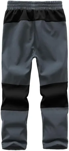 Vista 2 de Dizoboee Pantalones de nieve para niños, impermeables, con forro polar, cálidos, aislados, para invierno y exteriores, pantalones de senderismo