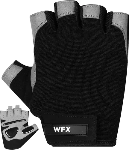 Vista 11 de WFX Gym Gloves Training Weight Lifting Gloves for Men Women Wrist Support Padded Extra Grip Palm Protection Fitness Workout Gloves