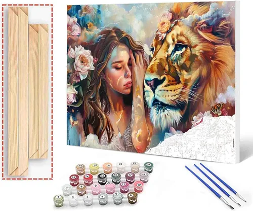 Vista 51 de Paquete de 6 pinturas por números para mujeres sudafricanas para adultos, principiantes, músicos negros, kits de pintura al óleo sobre lienzo