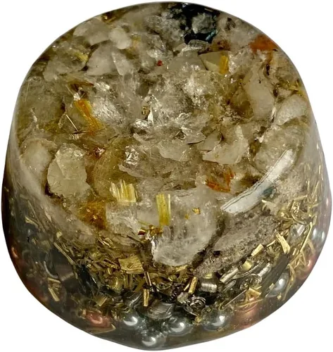 Vista 20 de Generador de orgón Buster de un solo cristal de ojo de tigre Acumulador de energía ¡Herramienta de regalo perfecta! ¡Orgonita muchos ingredientes