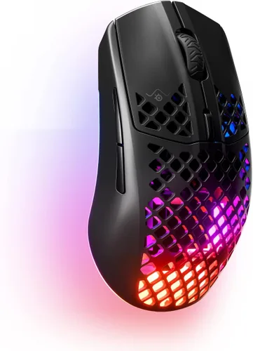 Vista 2 de SteelSeries Aerox 3 Wireless - Mouse para juegos súper ligero - Teclado para juegos Onyx y Apex 3 TKL RGB - Factor de forma compacto sin llave