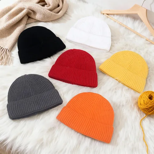 Vista 7 de NPQQUAN Gorros de pescador para hombres y mujeres, gorro de punto corto para invierno