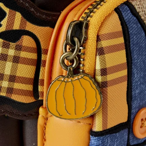 Vista 6 de Loungefly Mini mochila de espantapájaros Snoopy Peanuts, Marrón, Mini mochila