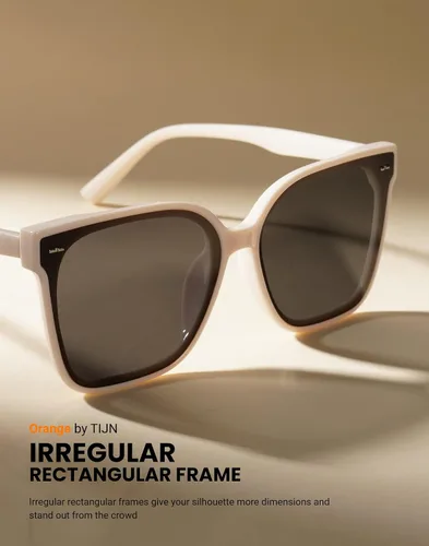 Vista 6 de TIJN Polarized Sunglasses Women Men OversizedUV Protection Sun Glasses Trendy StyleLarge Square ShadesBig Frame Shady Rays