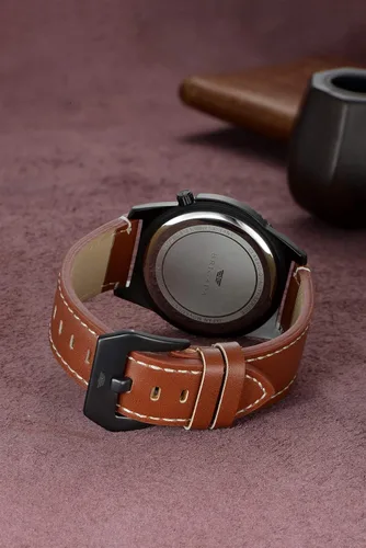 Vista 6 de BRIGADA Relojes de pulsera de cuarzo para hombre de negocios, para hombres maduros, impermeables, analógicos