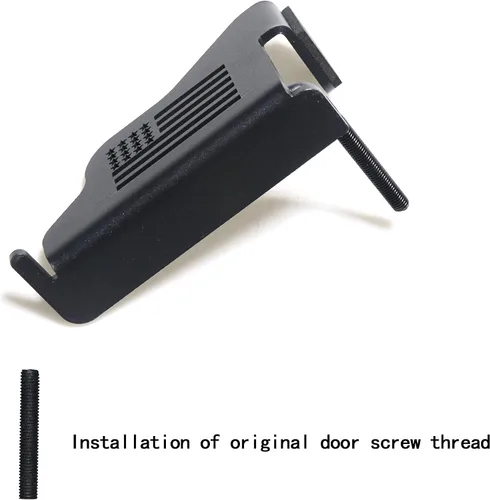 Vista 7 de sukemichi Estriberas Delanteras de Acero Negro Puertas Quitadas Para Jeep TJ Wrangler 1997-2006 Estriberas de Bisagra de Puerta Exterior Pedales