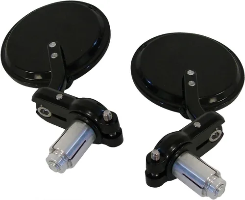 Vista 4 de ESPEJOS REDONDOS PARA TRIUMPH Thruxton para motocicleta de 3 pulgadas, color negro, 7/8 pulgadas