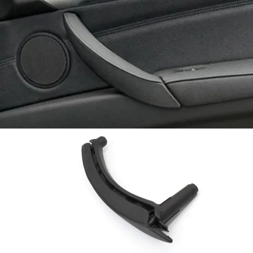Vista 10 de Conjunto de manija de puerta de cuero para lado del pasajero izquierda/derecha, manija de repuesto para BMW X5 E70 X6 E71 E72 2007-2013