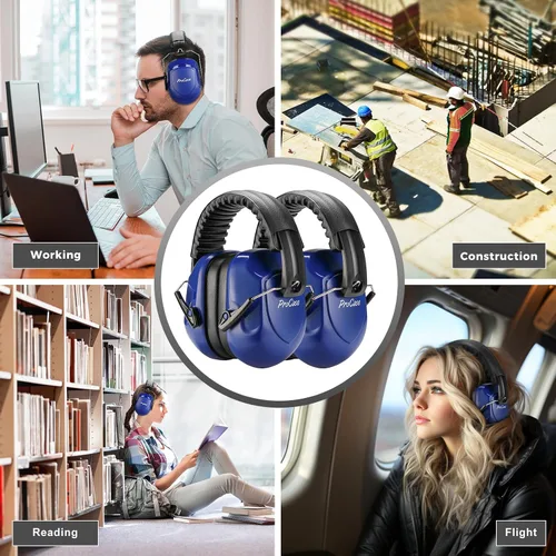 Vista 185 de ProCase NRR 28dB Noise Reduction Ear Muffs, Foldable Adjustable Noise Cancelling Headphones