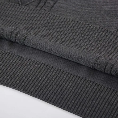 Vista 6 de PJ PAUL JONES Chaleco de punto trenzado con cuello en V para hombre