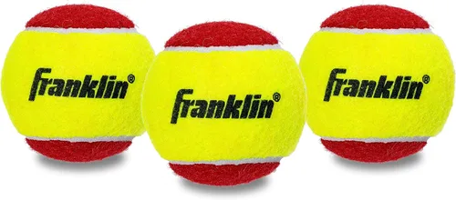 Vista 13 de Franklin Sports Pelotas de tenis para principiantes, sin presión, rebote bajo para principiantes, ideales para entrenamiento + práctica, paquete